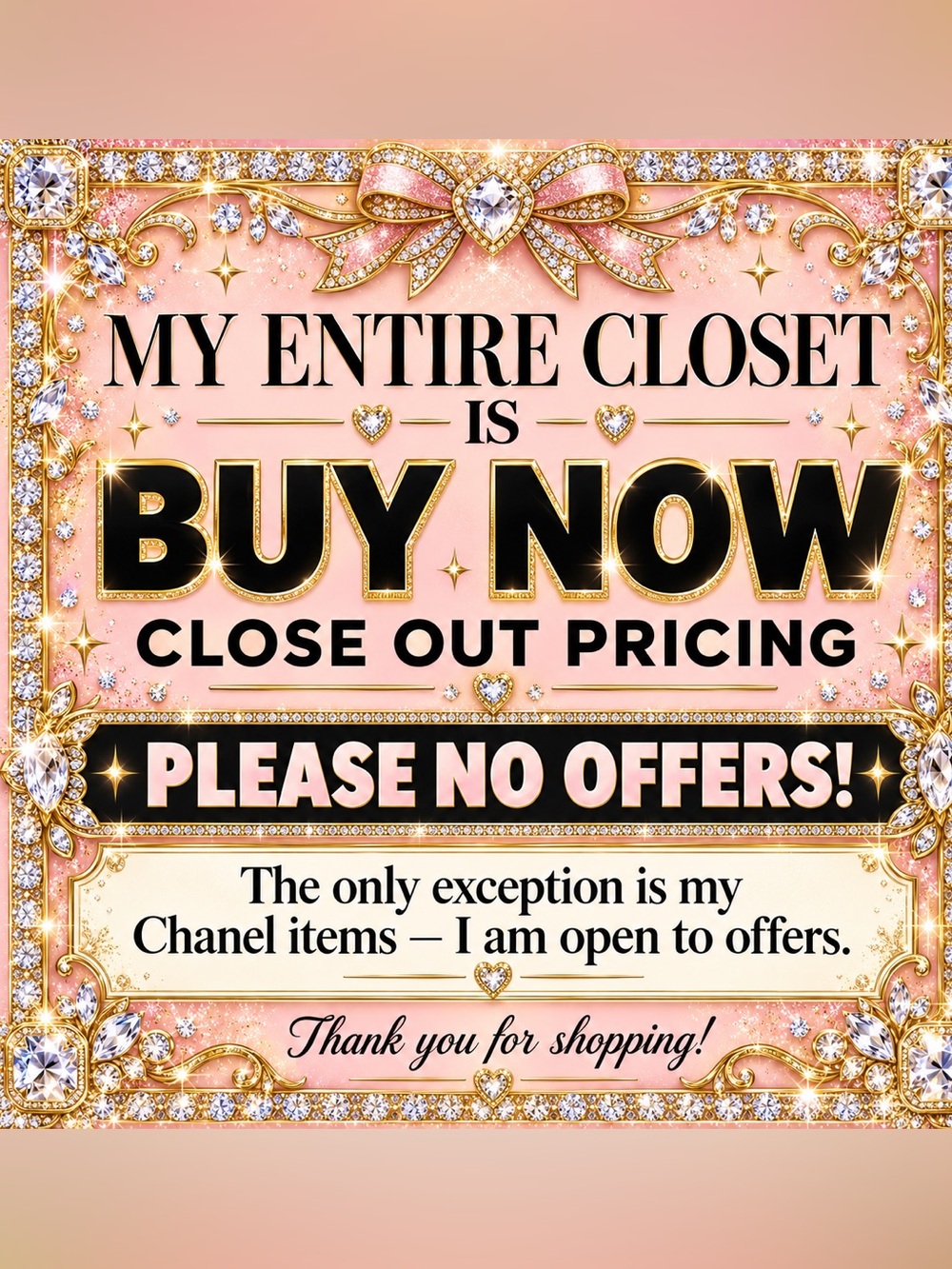 Closet price note
